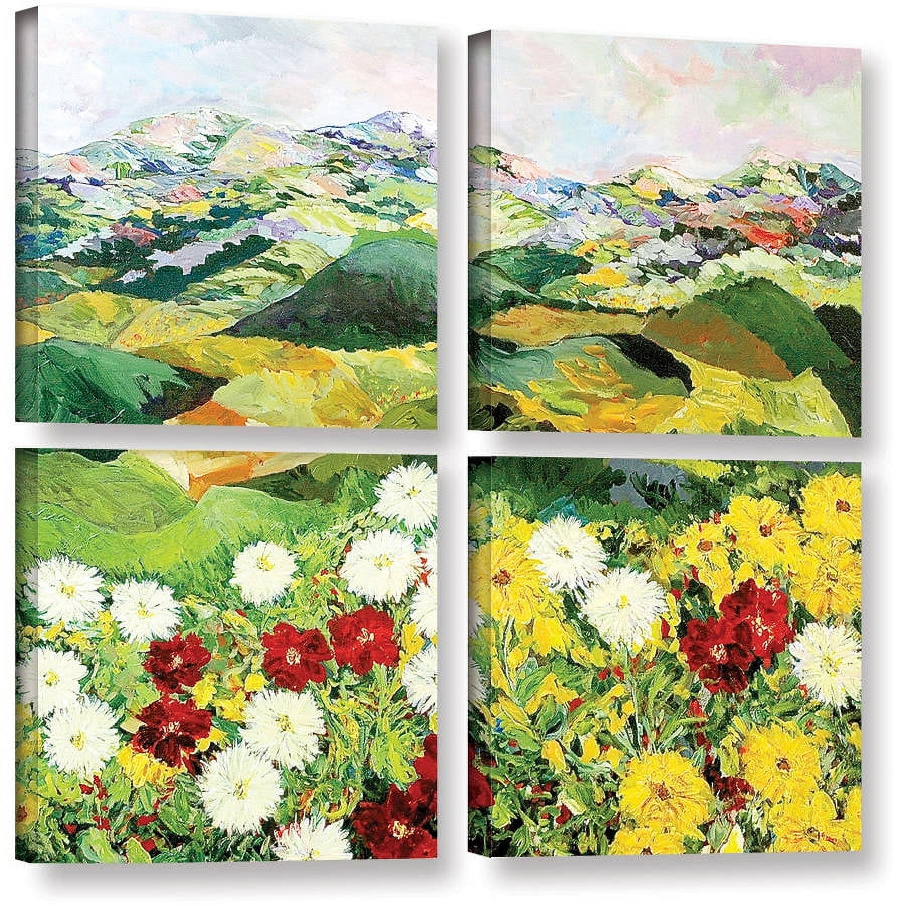 ArtWall Allan Friedlander "Bewitching Twilight" 4-Piece Gallery-Wrapped Canvas Square Set
