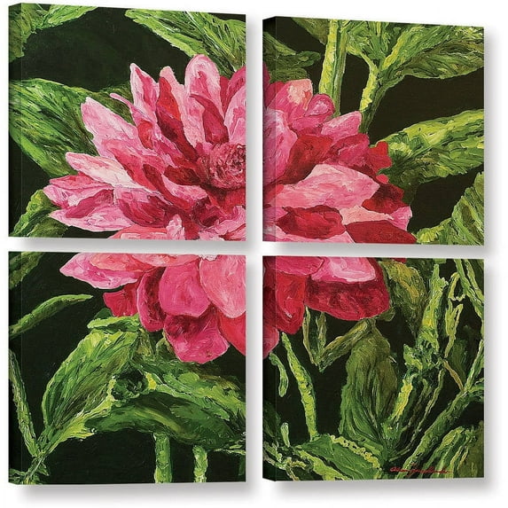 ArtWall Allan Friedlander "Bloom" 4-Piece Gallery-Wrapped Canvas Square Set