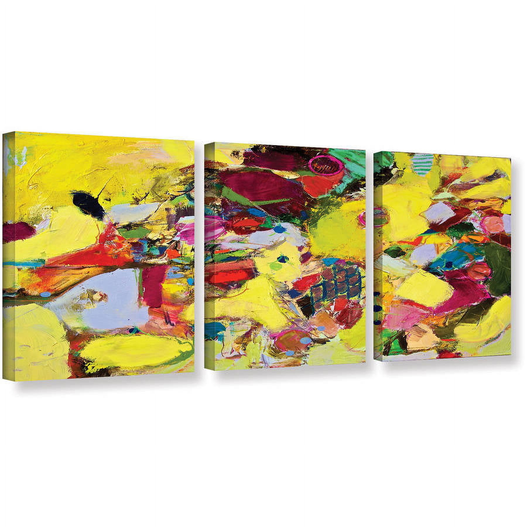 ArtWall Allan Friedlander "Bumble" 3-Piece Gallery-Wrapped Canvas Set