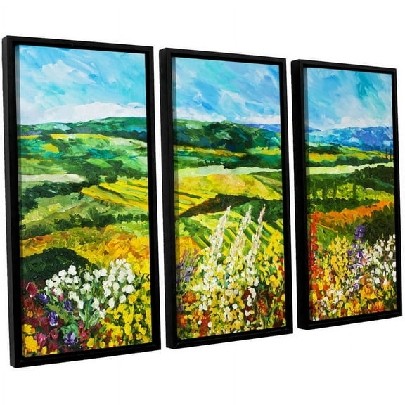 ArtWall Allan Friedlander "Change is in the Air" 3-Piece Floater Framed Canvas Set