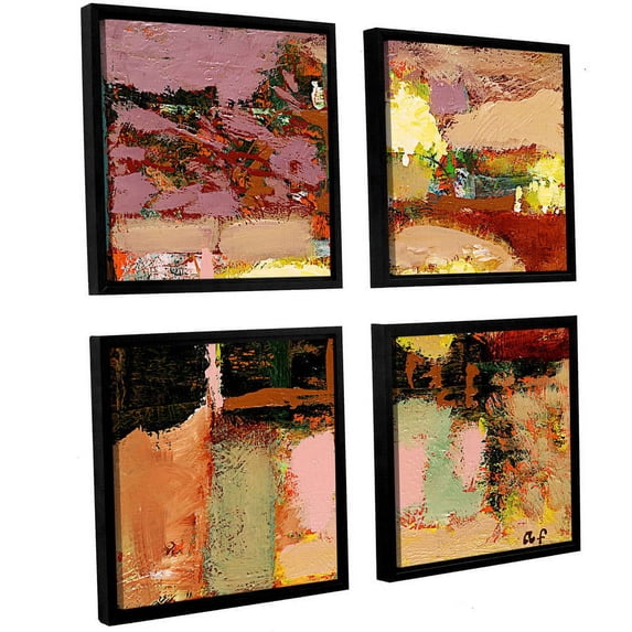ArtWall Allan Friedlander "Chop Liver" 4-Piece Floater Framed Canvas Square Set