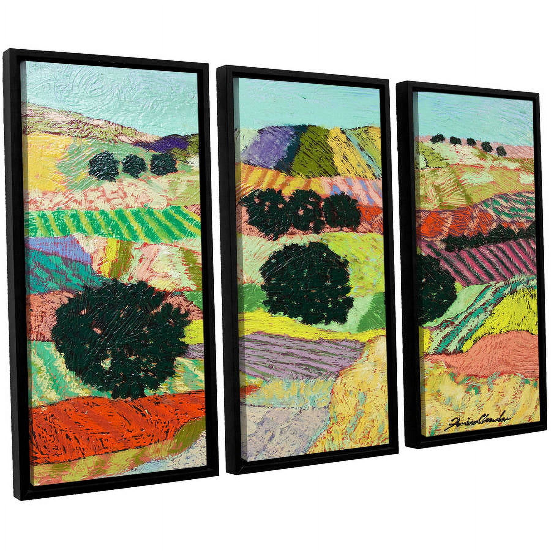 ArtWall Allan Friedlander "Crystal Mountain" 3-Piece Floater Framed Canvas Set