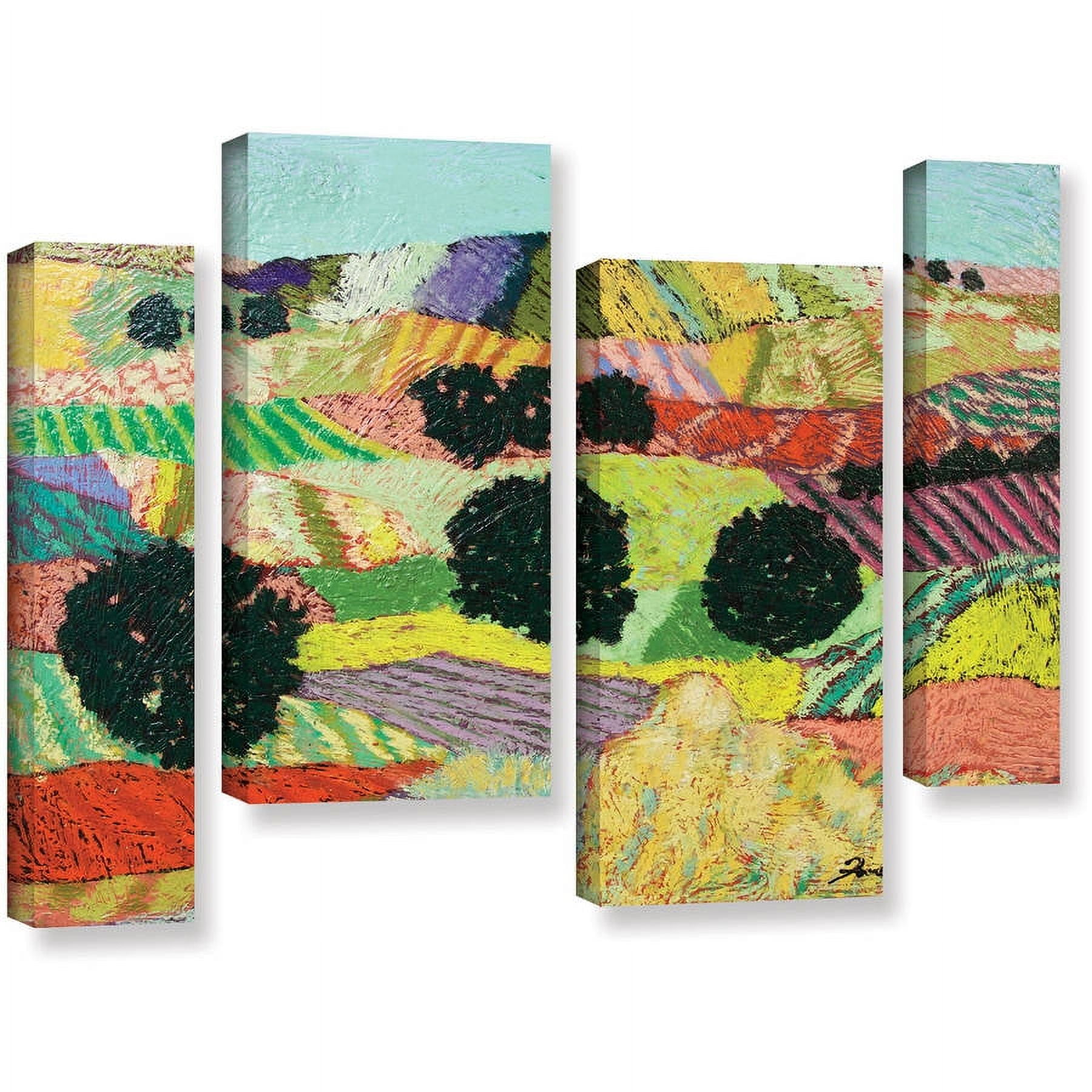 ArtWall Allan Friedlander "Crystal Mountain" 4-Piece Gallery-Wrapped Canvas Staggered Set