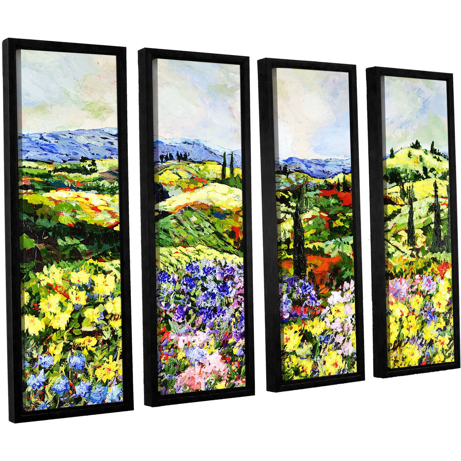 ArtWall Allan Friedlander "Dream Valley" 4-Piece Floater Framed Canvas Set