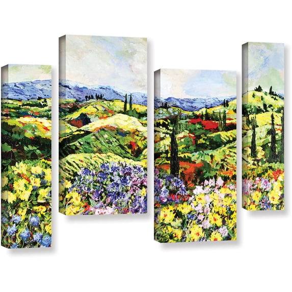 ArtWall Allan Friedlander "Dream Valley" 4-Piece Gallery-Wrapped Canvas Staggered Set