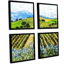 ArtWall Allan Friedlander "Early Crop" 4-Piece Floater-framed Canvas Square Set