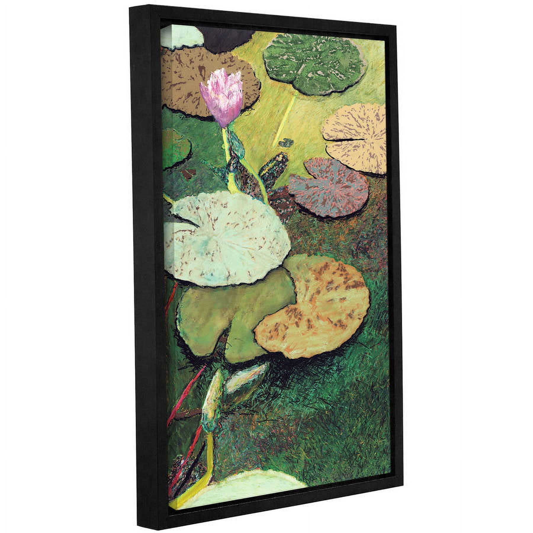 ArtWall Allan Friedlander "Emerald Pond" Gallery-wrapped Floater-framed Canvas