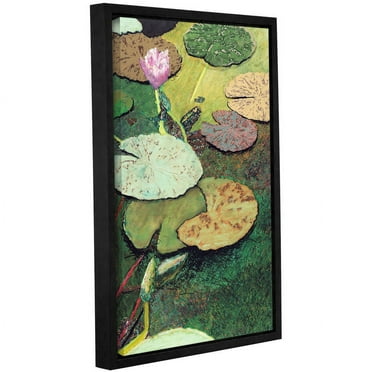 ArtWall Allan Friedlander "Emerald Pond" Gallery-wrapped Floater-framed Canvas