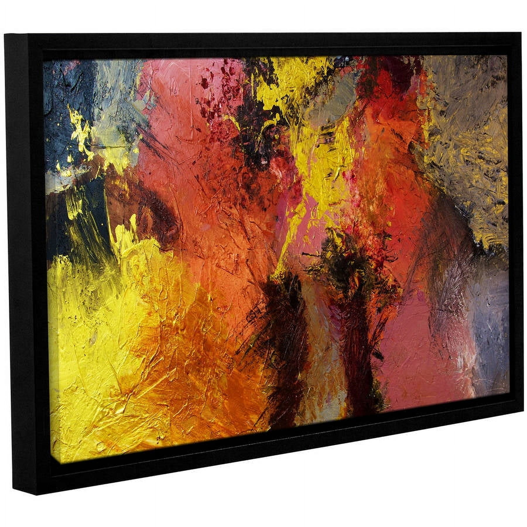 ArtWall Allan Friedlander "Fire And Brimstone" Gallery-wrapped Floater-framed Canvas