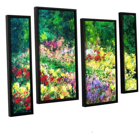 ArtWall Allan Friedlander "Forest Garden" 4-Piece Floater-framed Canvas Staggered Set