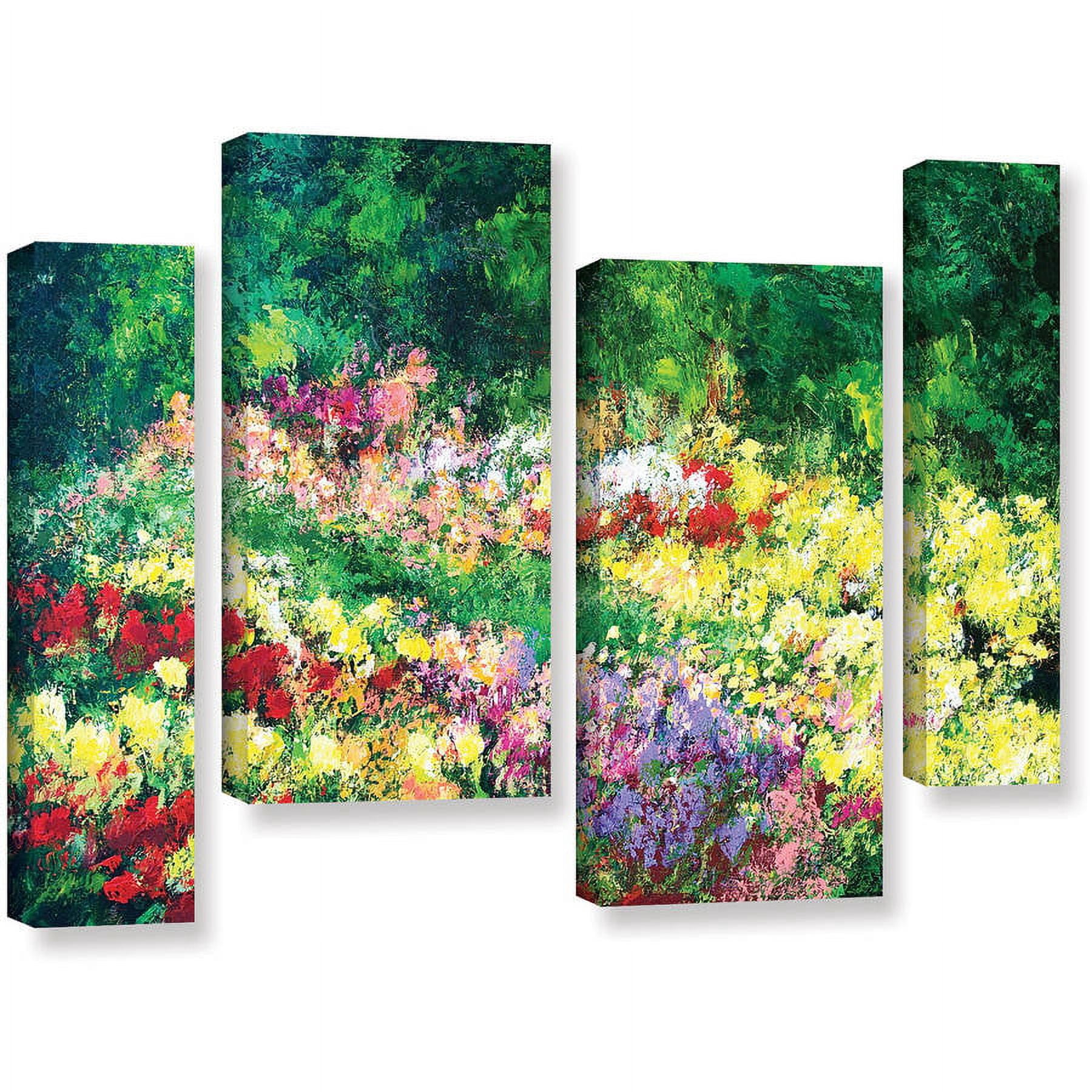 ArtWall Allan Friedlander "Forest Garden" 4-Piece Gallery-wrapped Canvas Staggered Set