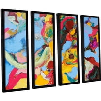 ArtWall Allan Friedlander "Gathering Season" 4-Piece Floater-framed Canvas Set
