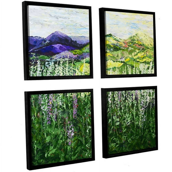 ArtWall Allan Friedlander "Gentle Shadows" 4-Piece Floater-framed Canvas Square Set