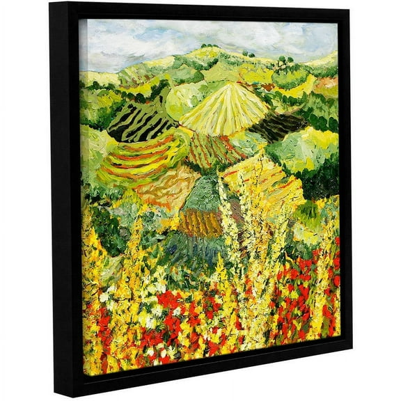ArtWall Allan Friedlander "Golden Hedge" Gallery-wrapped Floater-framed Canvas