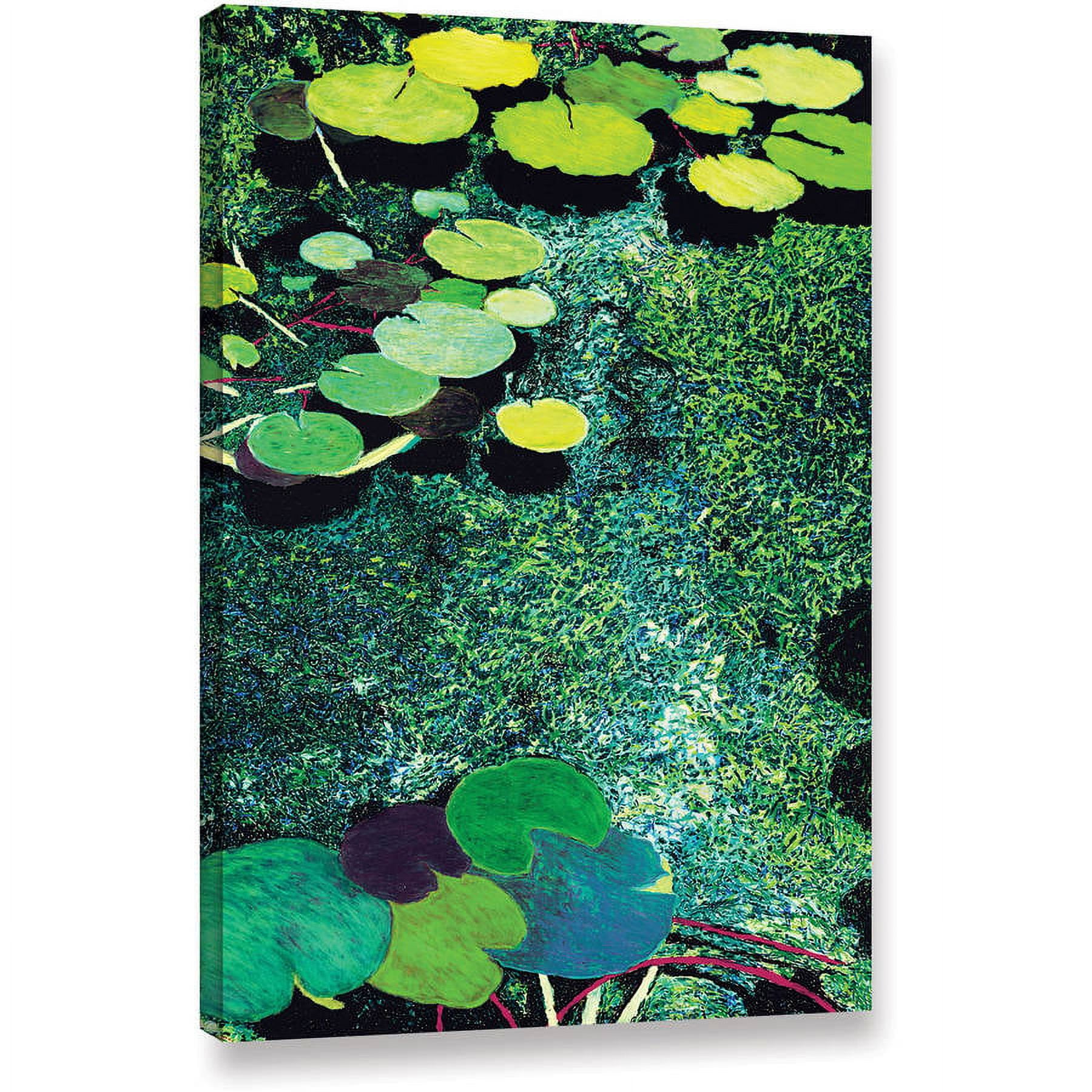 ArtWall Allan Friedlander "Green Shimmering" Gallery-wrapped Canvas