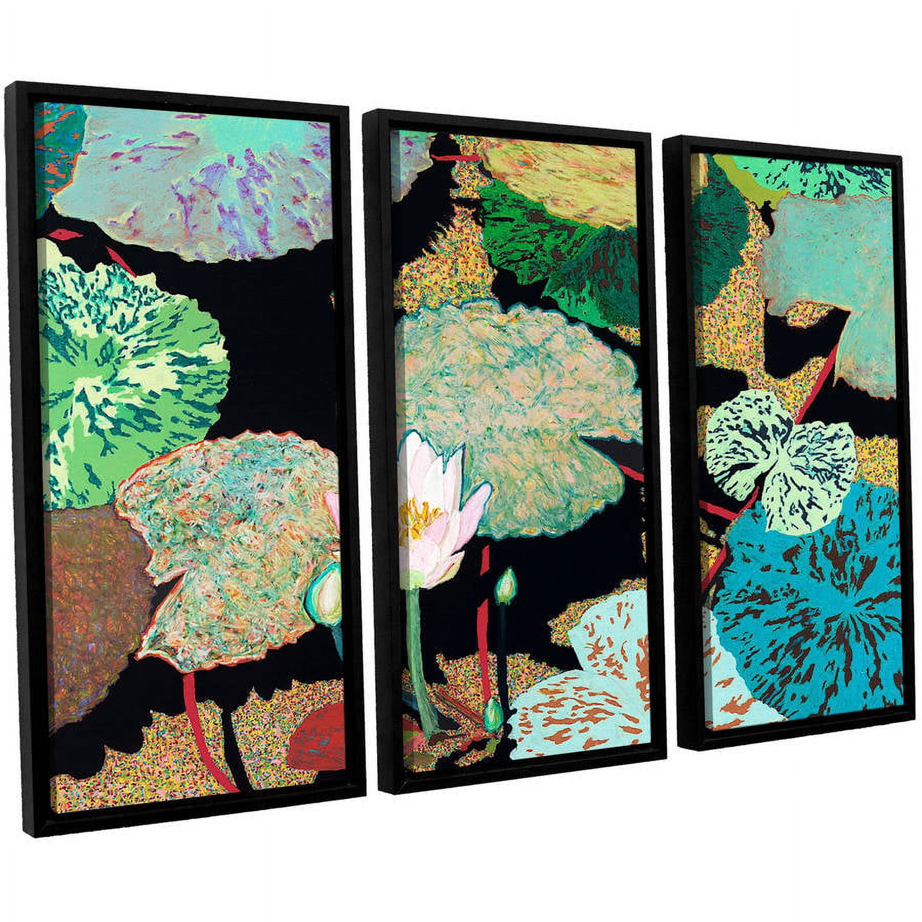 ArtWall Allan Friedlander "Hot And Humid" 3-Piece Floater-framed Canvas Set