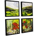 thumbnail image 1 of ArtWall Allan Friedlander "Meadow Lark" 4-Piece Floater-framed Canvas Square Set, 1 of 2