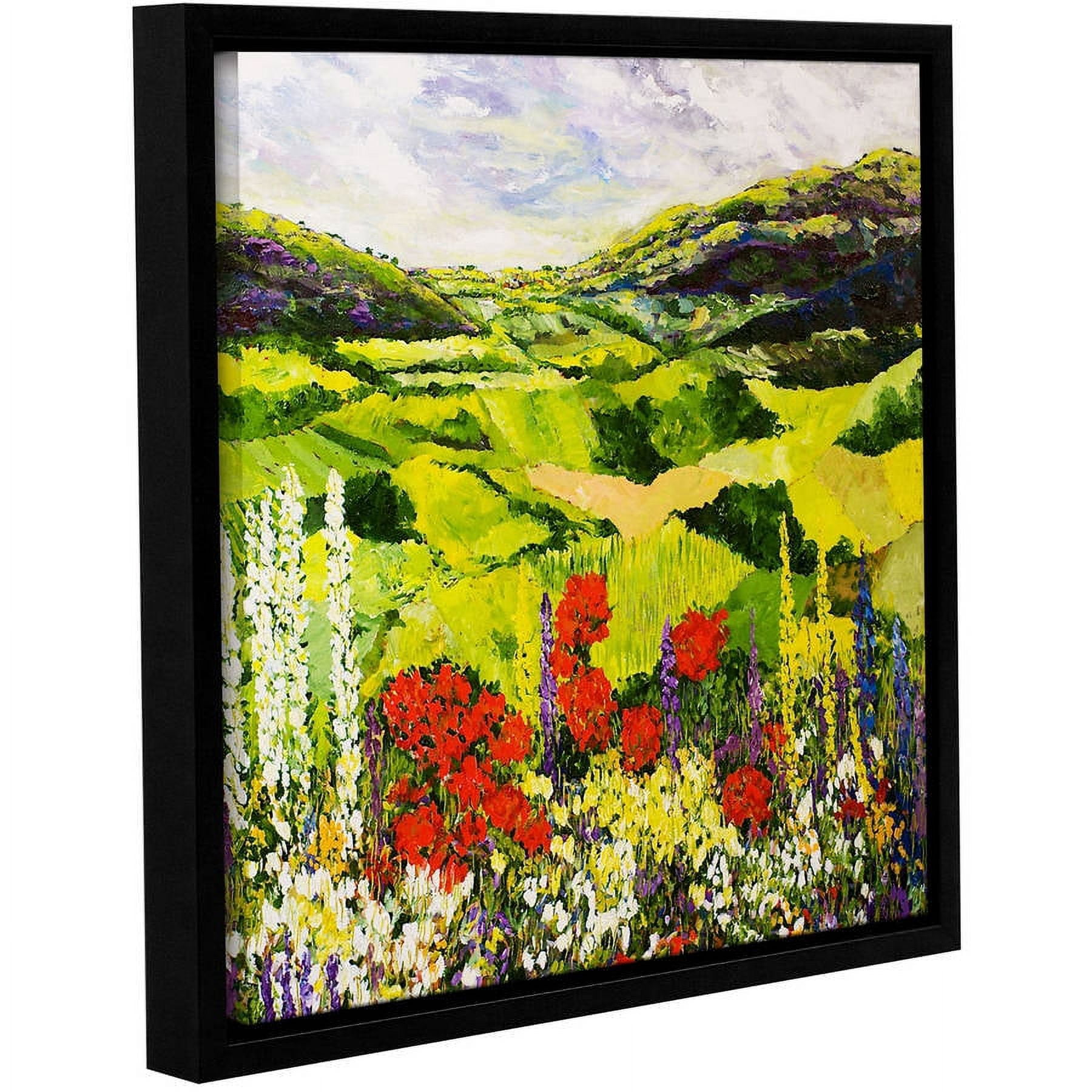 ArtWall Allan Friedlander "Meadow Lark" Gallery-wrapped Floater-framed Canvas