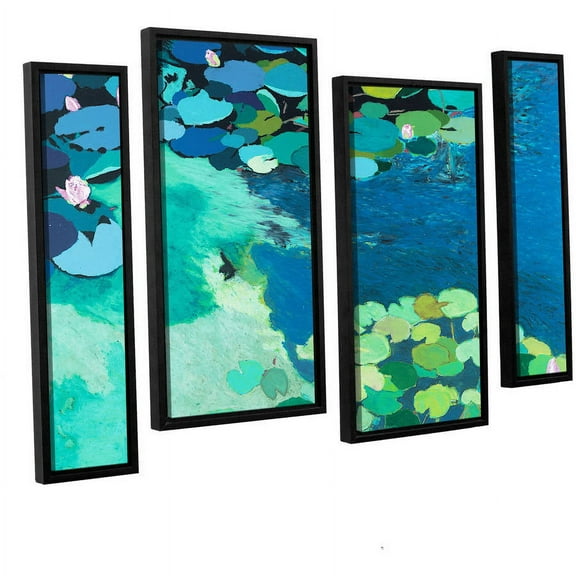 ArtWall Allan Friedlander "Moonlit Shadows" 4-Piece Floater-framed Canvas Staggered Set