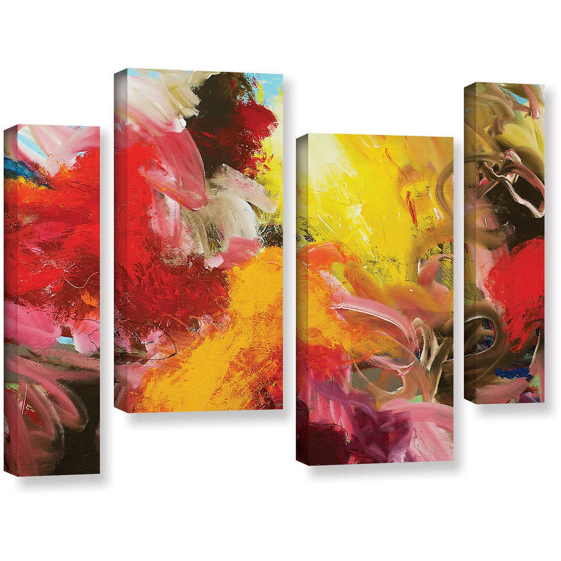 ArtWall Allan Friedlander "Morning Burst" 4-Piece Gallery-wrapped Canvas Staggered Set
