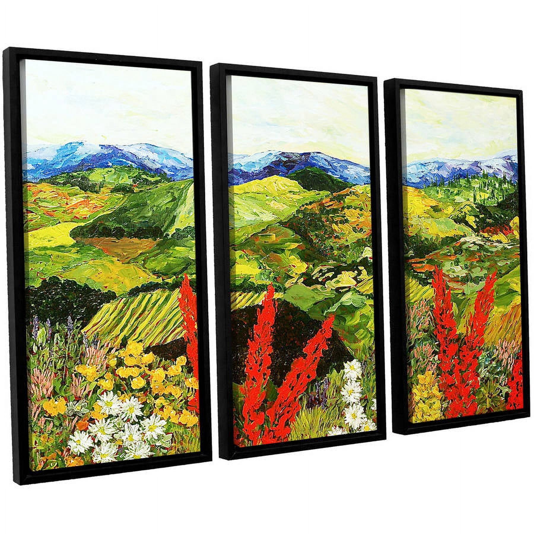 ArtWall Allan Friedlander "One More Step" 3-Piece Floater-framed Canvas Set