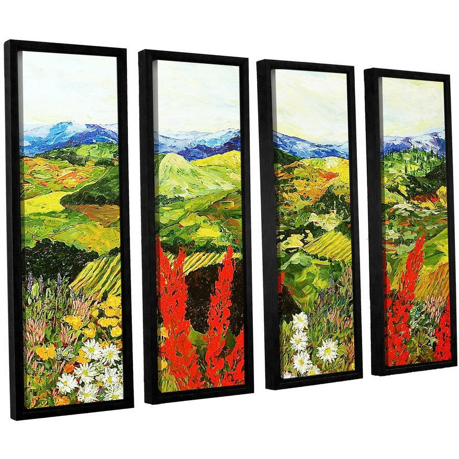 ArtWall Allan Friedlander "One More Step" 4-Piece Floater-framed Canvas Set