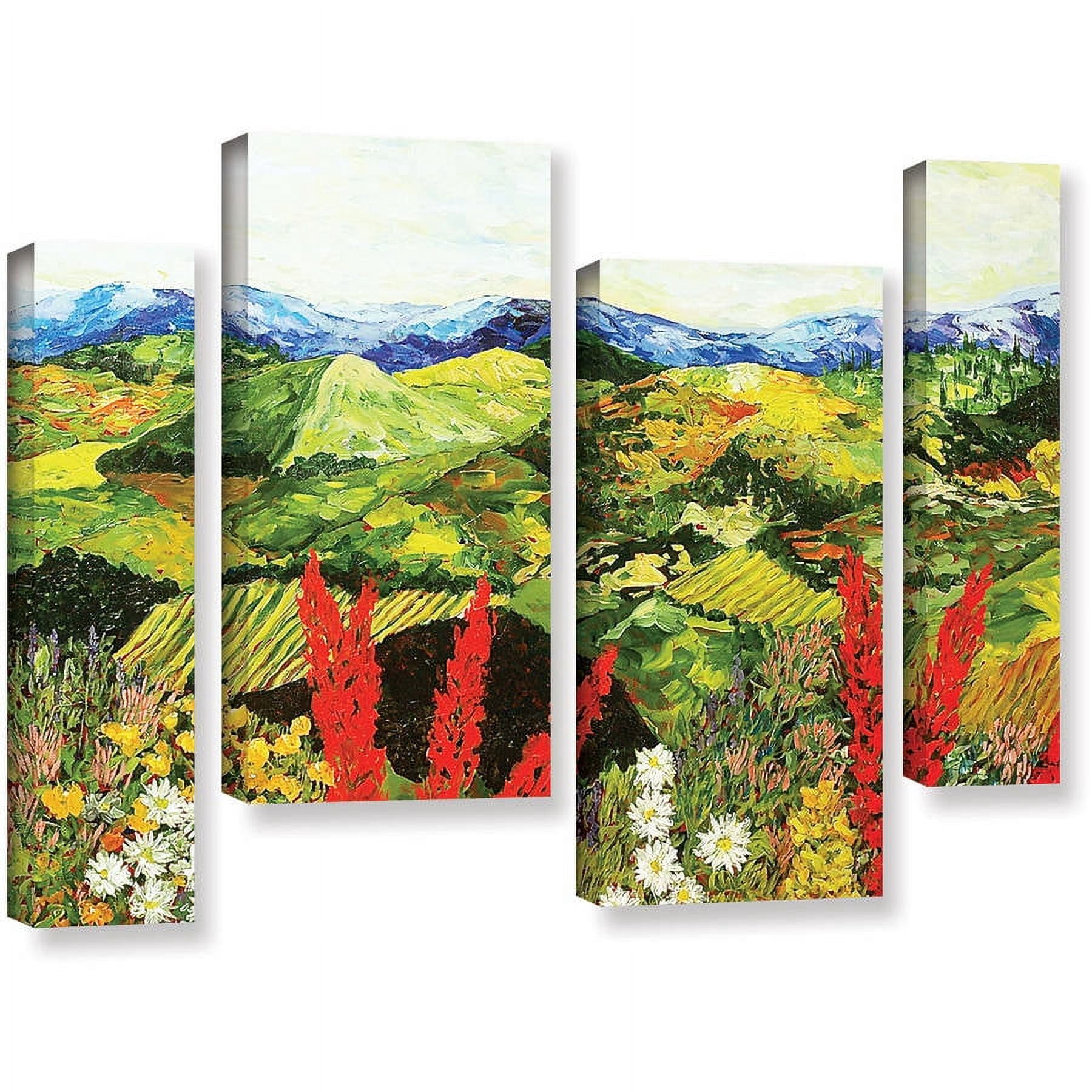 ArtWall Allan Friedlander "One More Step" 4-Piece Gallery-wrapped Canvas Staggered Set