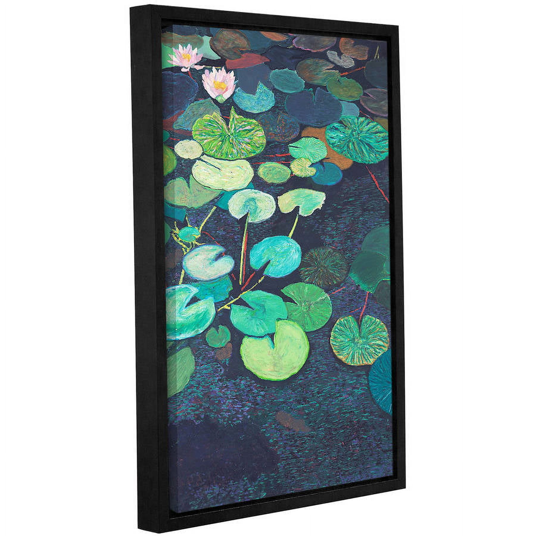 ArtWall Allan Friedlander "Pink Lilies" Gallery-wrapped Floater-framed Canvas