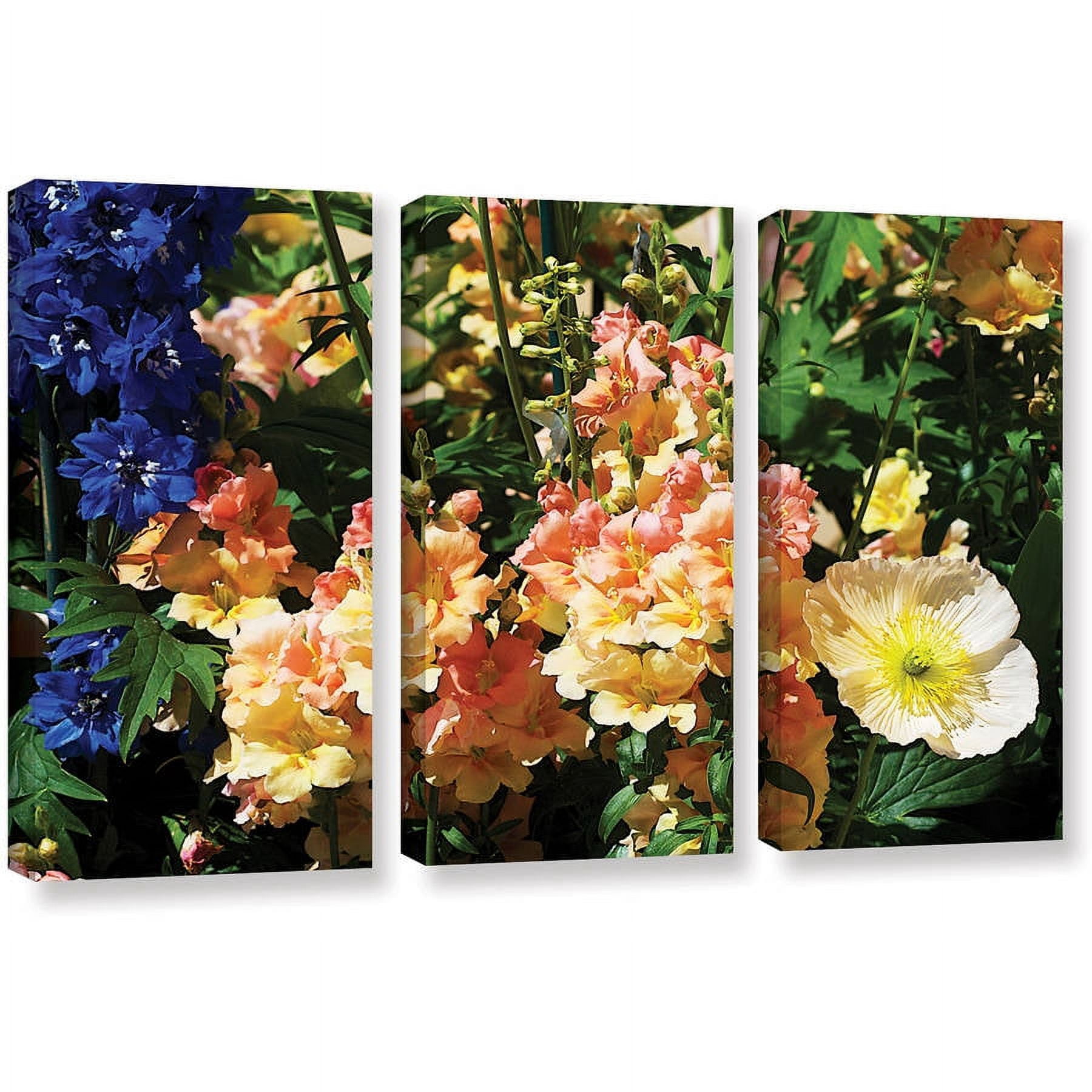 ArtWall Allan Friedlander "Pink Poppy" 3-Piece Gallery-wrapped Canvas Set