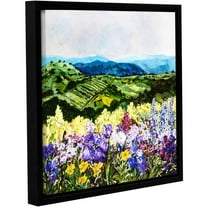 ArtWall Allan Friedlander "Pollinator's Ravine" Gallery-wrapped Floater-framed Canvas