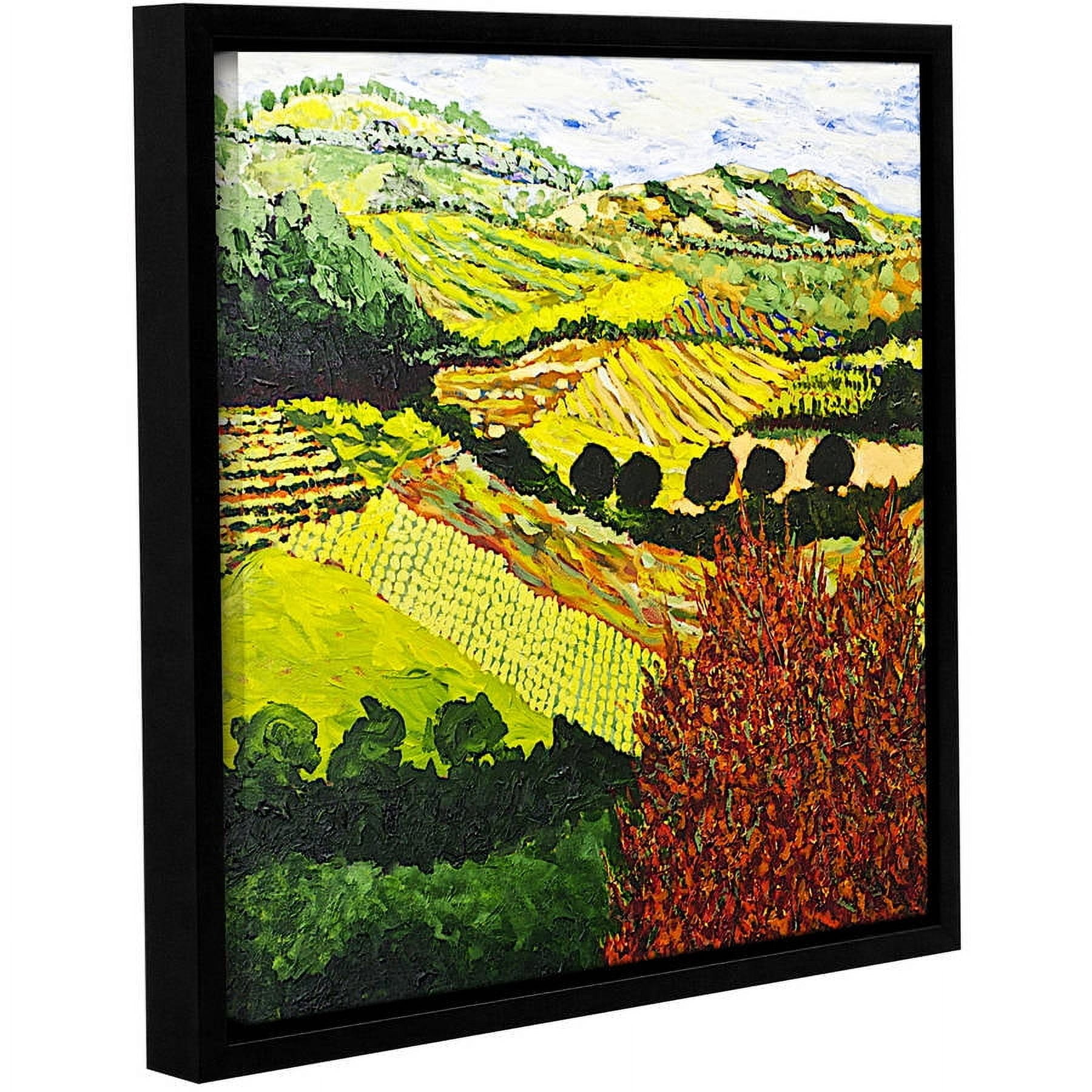 ArtWall Allan Friedlander "Red Bush" Gallery-wrapped Floater-framed Canvas