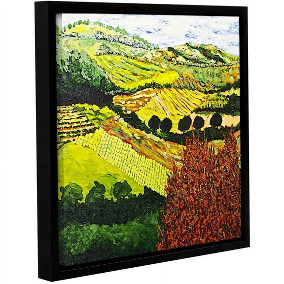 ArtWall Allan Friedlander "Red Bush" Gallery-wrapped Floater-framed Canvas