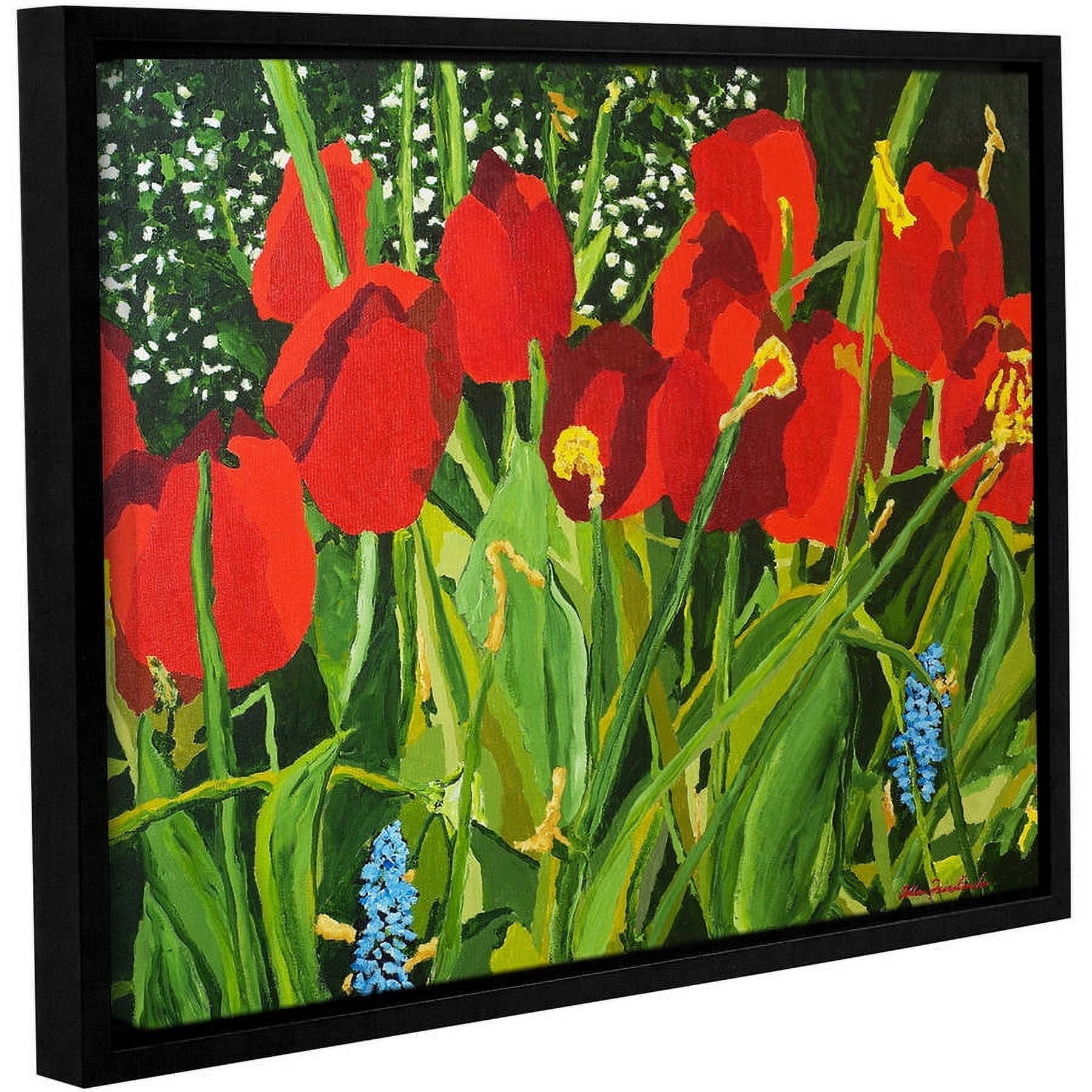 ArtWall Allan Friedlander "Red, White, And Blue" Gallery-wrapped Floater-framed Canvas