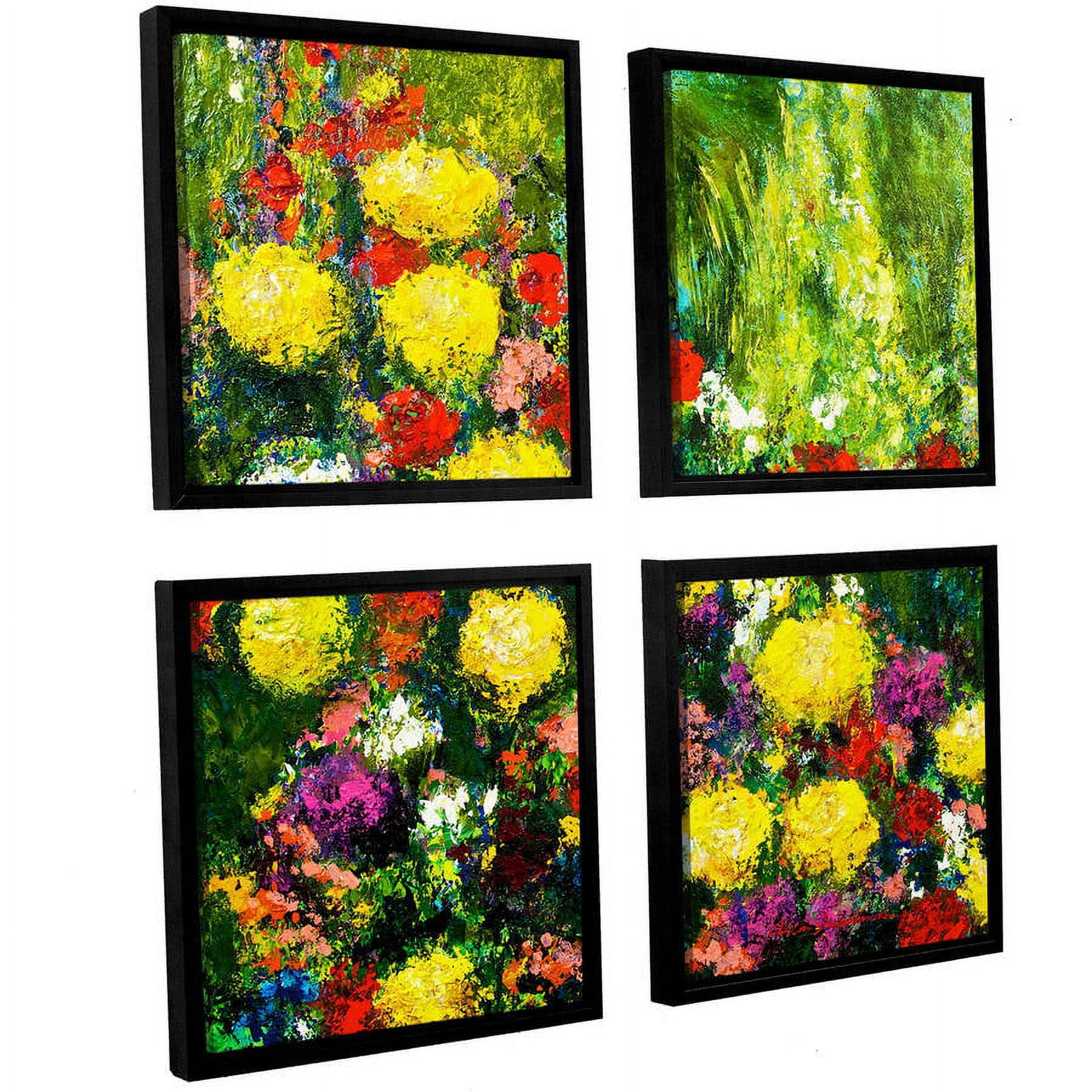 ArtWall Allan Friedlander "Savannah" 4-Piece Floater-framed Canvas Square Set