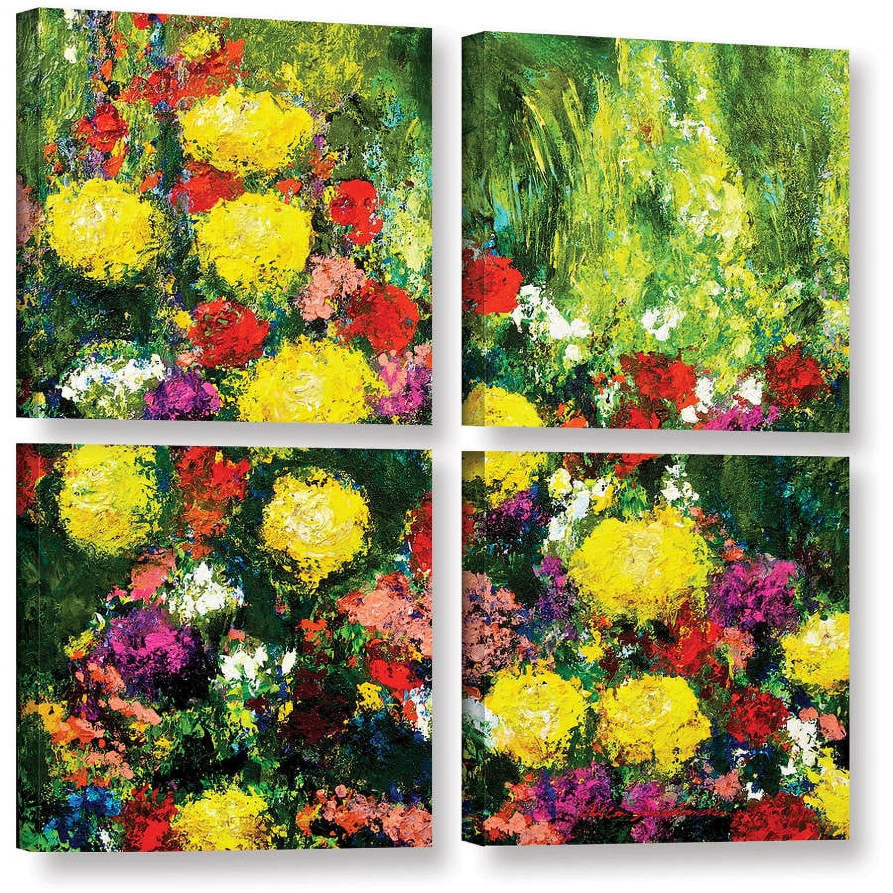 ArtWall Allan Friedlander "Savannah" 4-Piece Gallery-wrapped Canvas Square Set