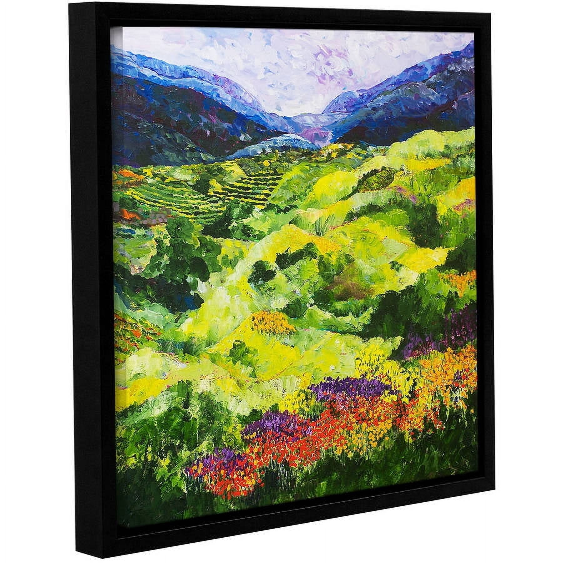 ArtWall Allan Friedlander "Soft Grass" Gallery-wrapped Floater-framed Canvas