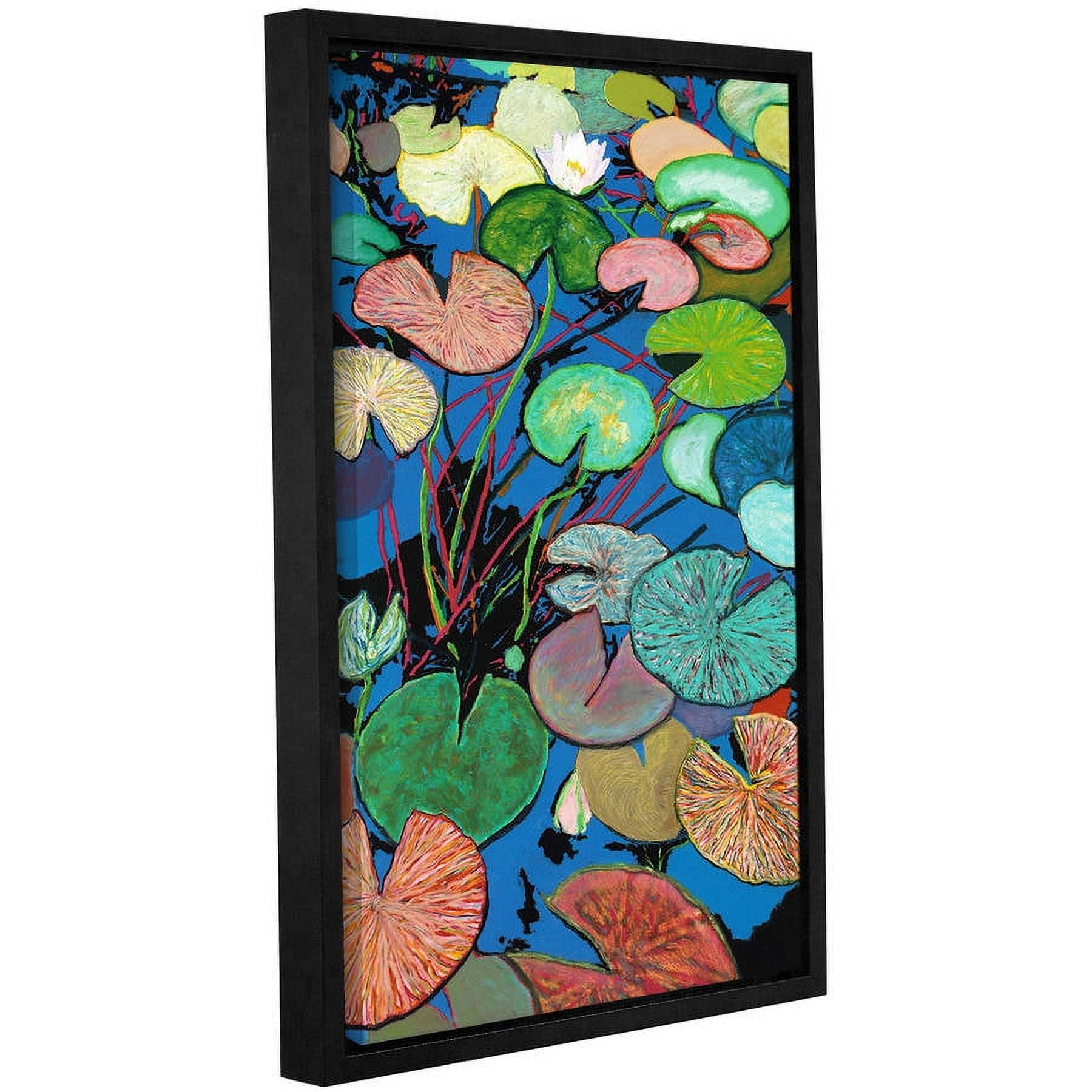 ArtWall Allan Friedlander "Sparkling Pond" Gallery-wrapped Floater-framed Canvas