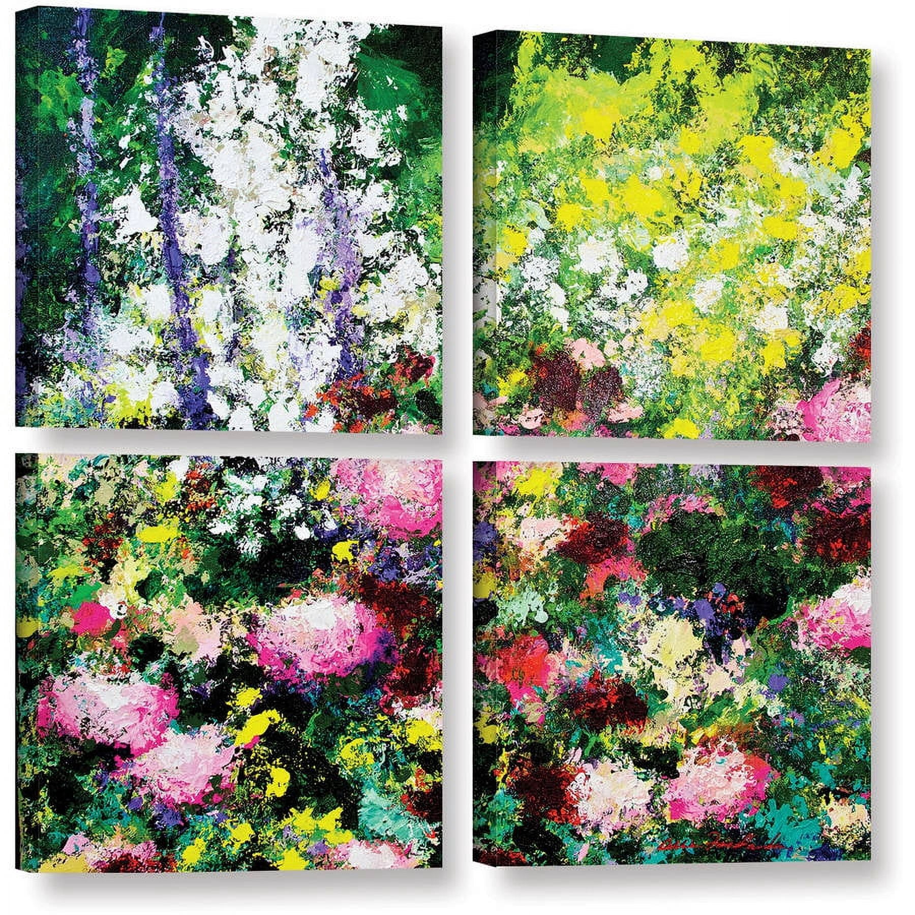 ArtWall Allan Friedlander "Summertime" 4-Piece Gallery-wrapped Canvas Square Set