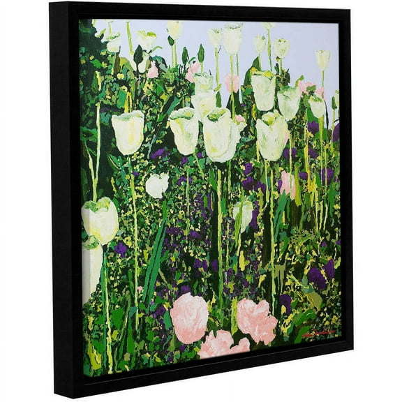 ArtWall Allan Friedlander "Tulip Delight" Gallery-wrapped Floater-framed Canvas