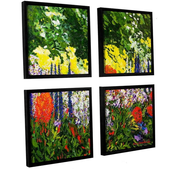 ArtWall Allan Friedlander "Under The Branch" 4-Piece Floater-framed Canvas Square Set
