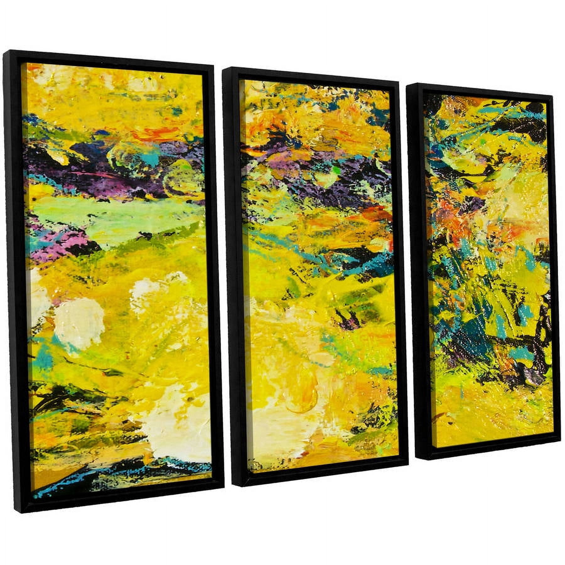 ArtWall Allan Friedlander "Watermelon Patch" 3-Piece Floater-framed Canvas Set