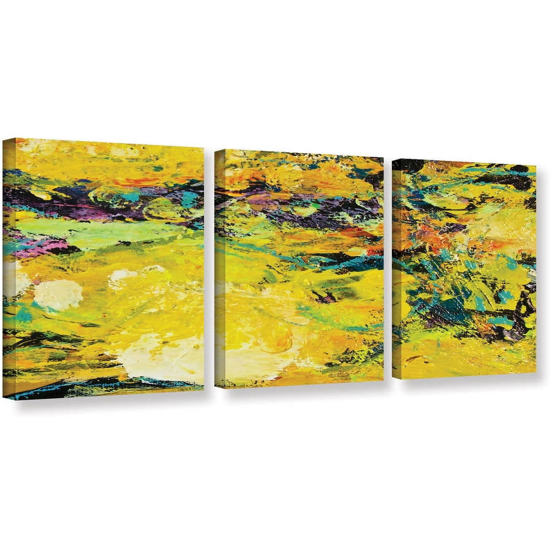 ArtWall Allan Friedlander "Watermelon Patch" 3-Piece Gallery-wrapped Canvas Set