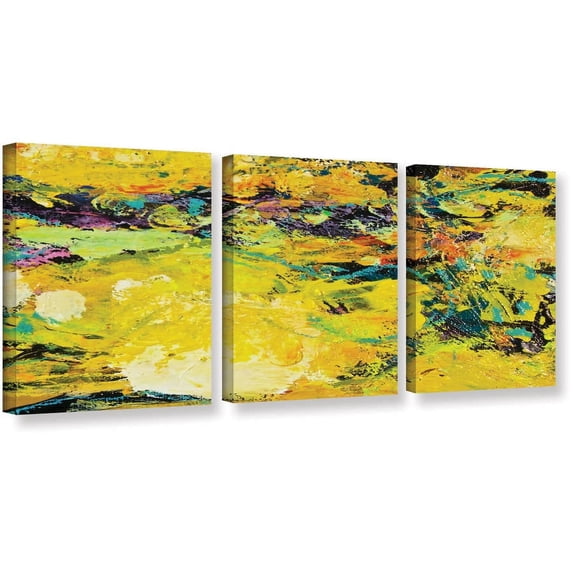 ArtWall Allan Friedlander "Watermelon Patch" 3-Piece Gallery-wrapped Canvas Set