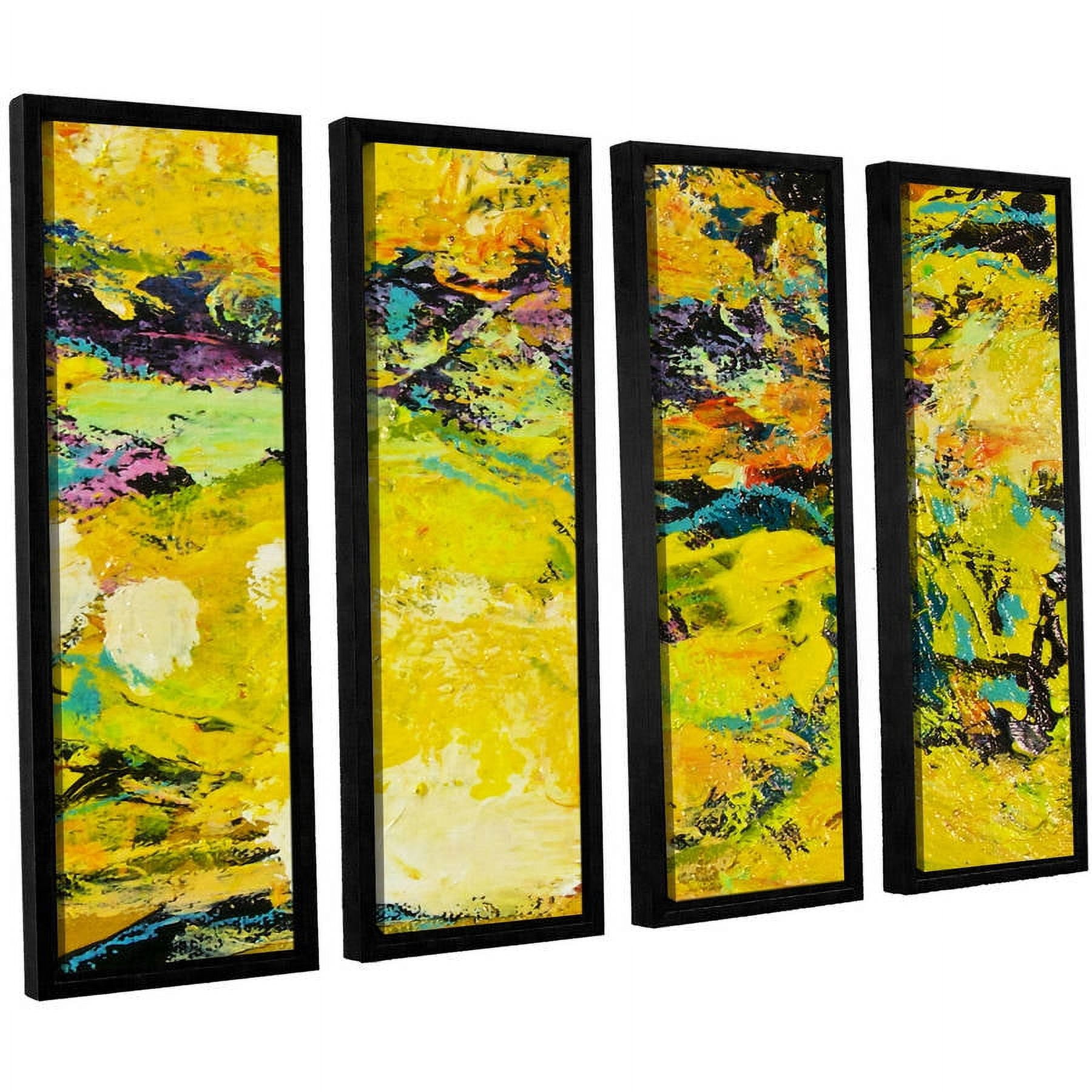 ArtWall Allan Friedlander "Watermelon Patch" 4-Piece Floater-framed Canvas Set