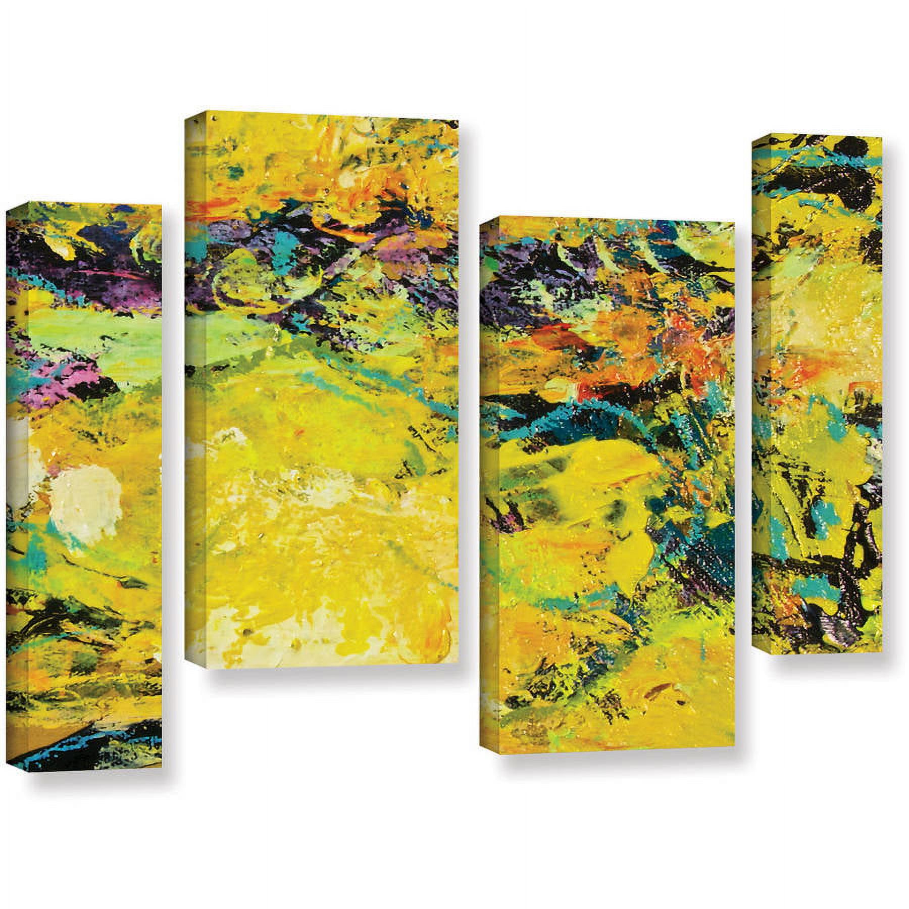 ArtWall Allan Friedlander "Watermelon Patch" 4-Piece Gallery-wrapped Canvas Staggered Set