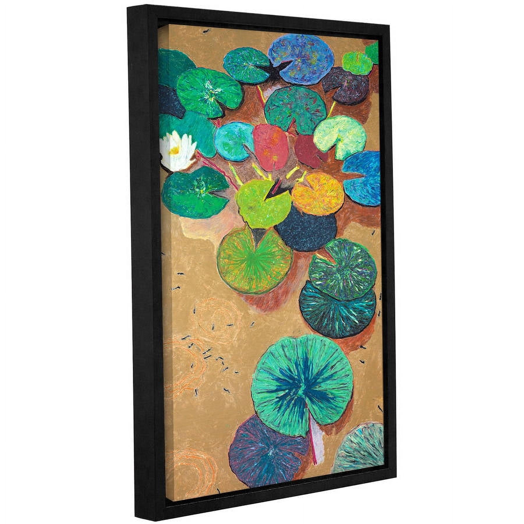 ArtWall Allan Friedlander "White Lily" Gallery-wrapped Floater-framed Canvas