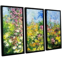 ArtWall Allan Friedlander "Wild Sweetness" 3-Piece Floater-framed Canvas Set