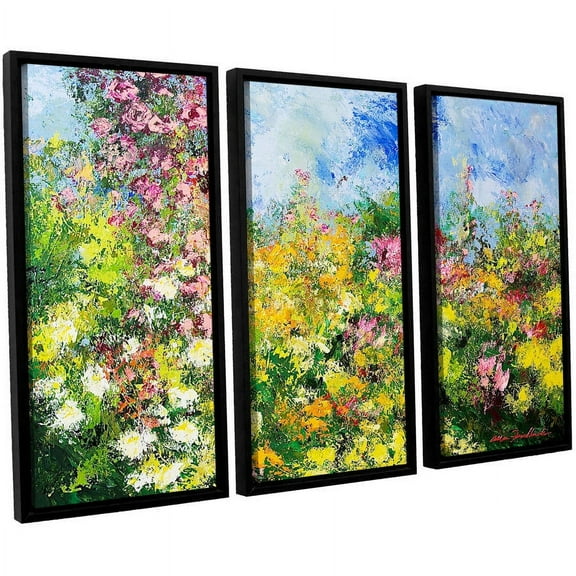 ArtWall Allan Friedlander "Wild Sweetness" 3-Piece Floater-framed Canvas Set