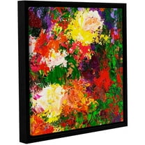 ArtWall Allan Friedlander "Wisteria And Roses" Gallery-wrapped Floater-framed Canvas
