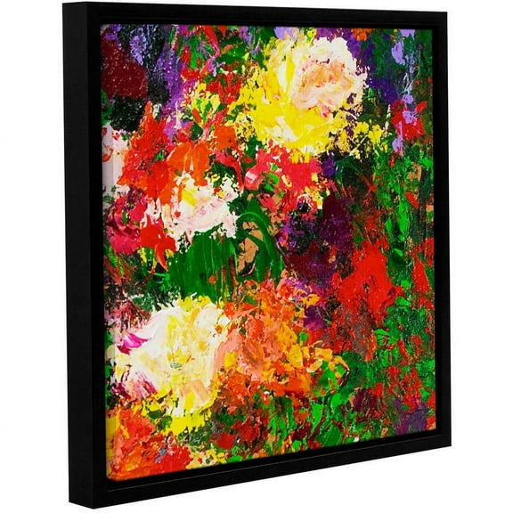 ArtWall Allan Friedlander "Wisteria And Roses" Gallery-wrapped Floater-framed Canvas